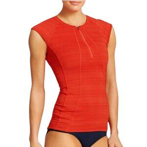 ATHLETA Pacifica UPF Tank in Bright Coral Orange SZ M